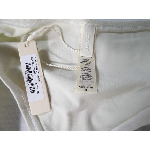 Skims Cotton Dipped Thong Bone 3X NWT New PN-DTH-0050 - Picture 5 of 5